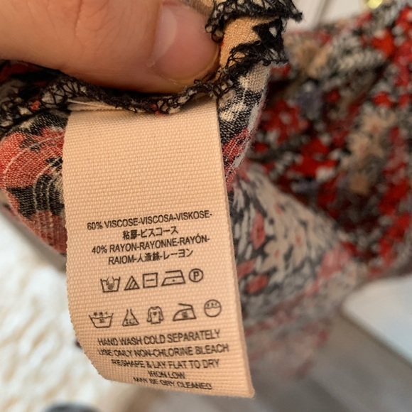 Free people miss right floral print keyhole top - Picture 12 of 14